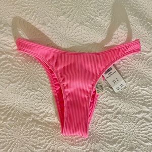 Hot pink ribbed Hollister bikini bottom
